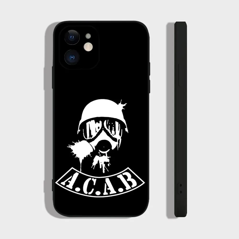 All Cops Are Bastards ACAB 1312 Phone Case For iPhone 16 15 14 13 12 11 Plus Pro Max XR XS X 7 8 SE Mini Silicone Soft