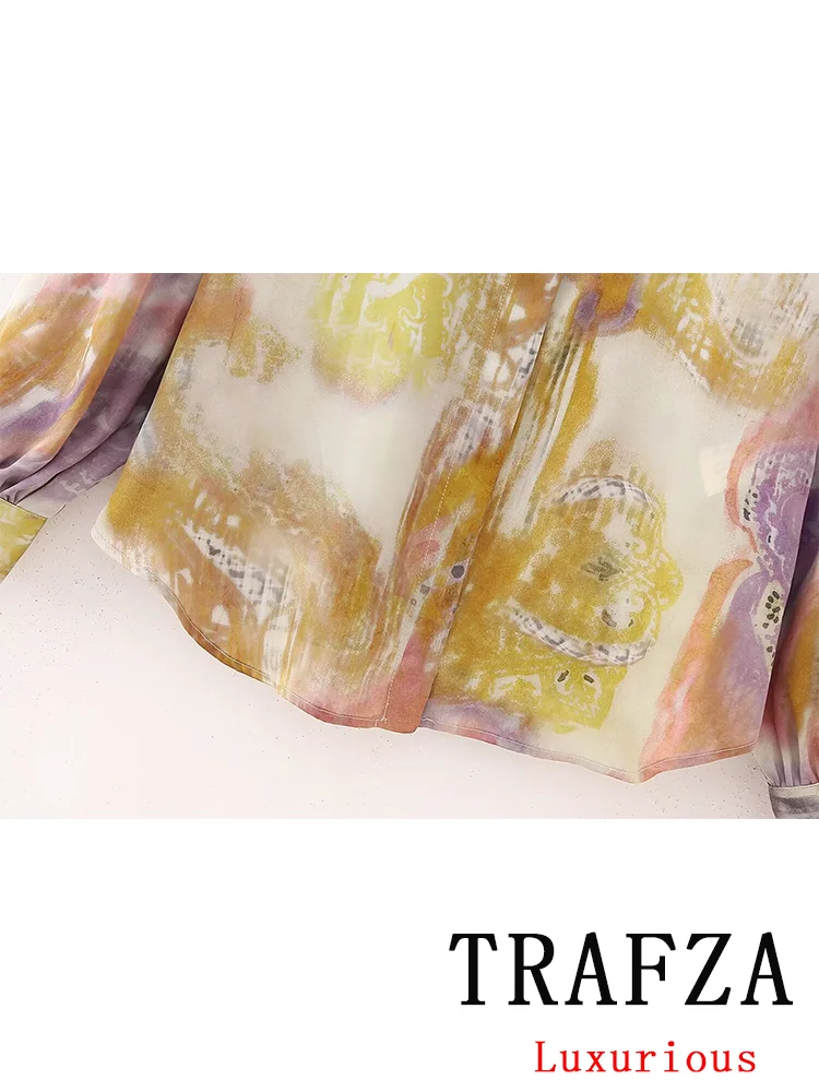 Женская винтажная блузка с длинным рукавом и отложным воротником