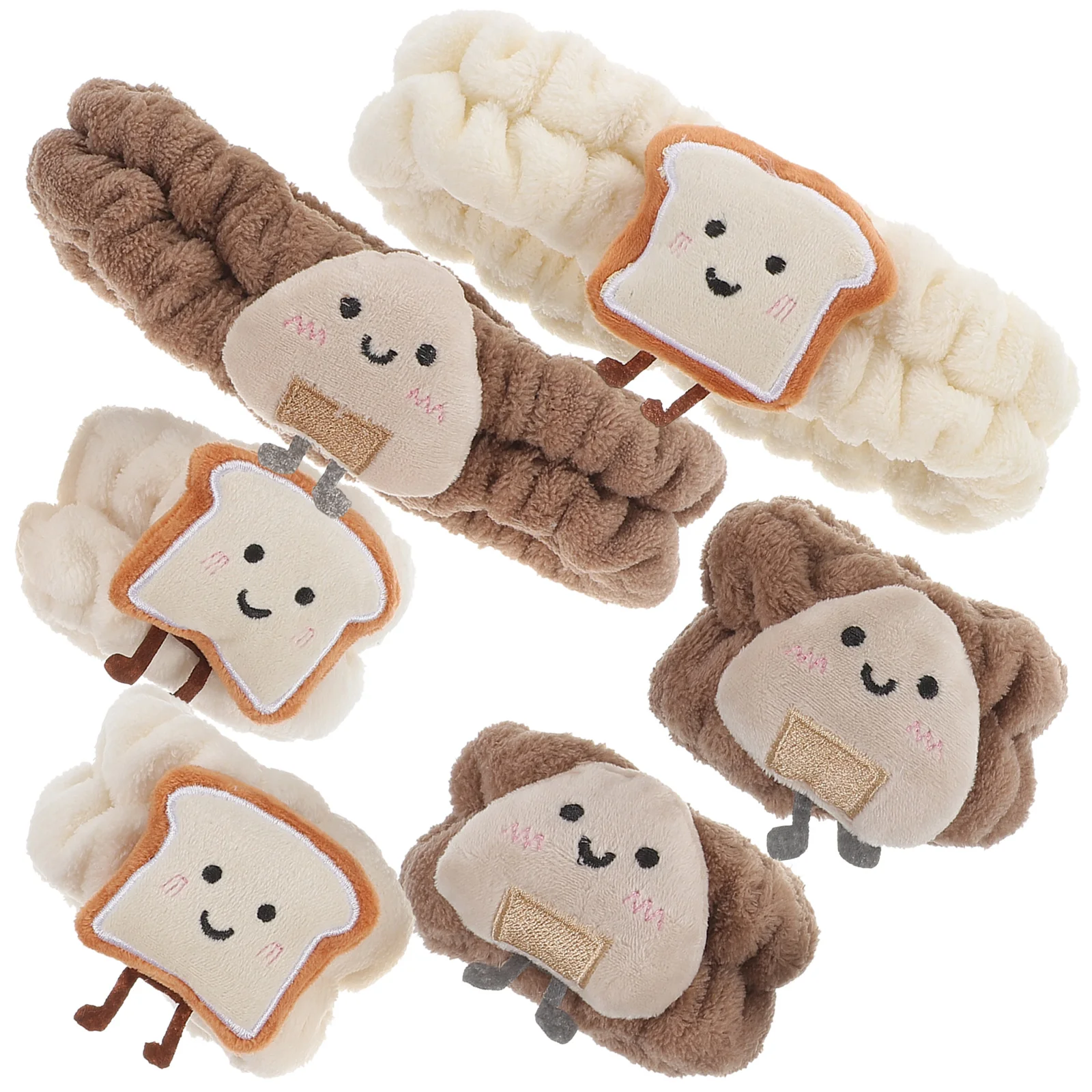 

Wash Wrist Strap Creative Headband Skincare Headbands Set Hair Face Washing Coral Fleece