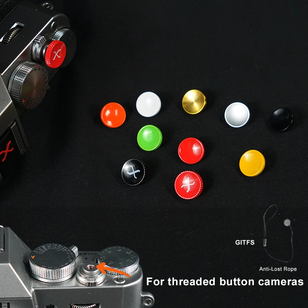 3 шт. мягкая кнопка спуска затвора камеры из чистой меди для фотоаппарата Fuji Fujifilm X-E3/X-PRO2/X10/X20/X30/X100/X100T