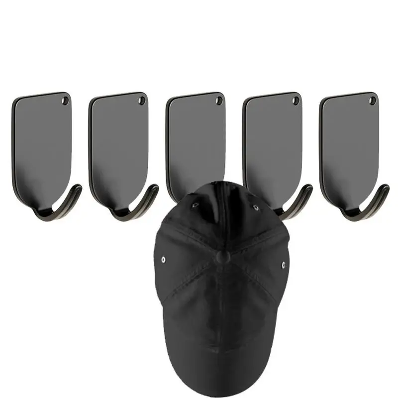 

5pcs Multifunctional Self Adhesive Hook Kitchen Bathroom Strong Hook Non-marking Kitchen Hook Household Wall Hanging Door Hook