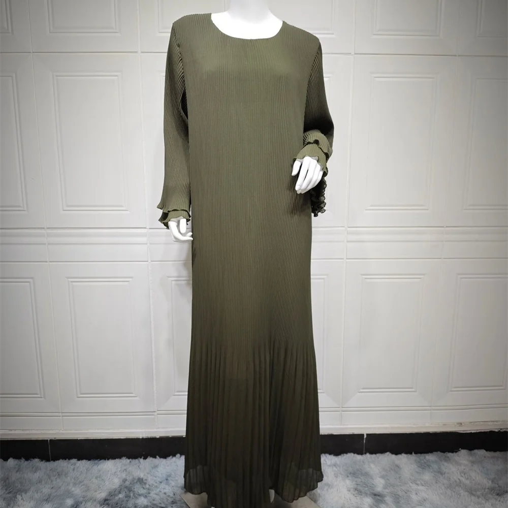 Новинка 2024 черное мусульманское скромное платье молитвенная одежда для женщин