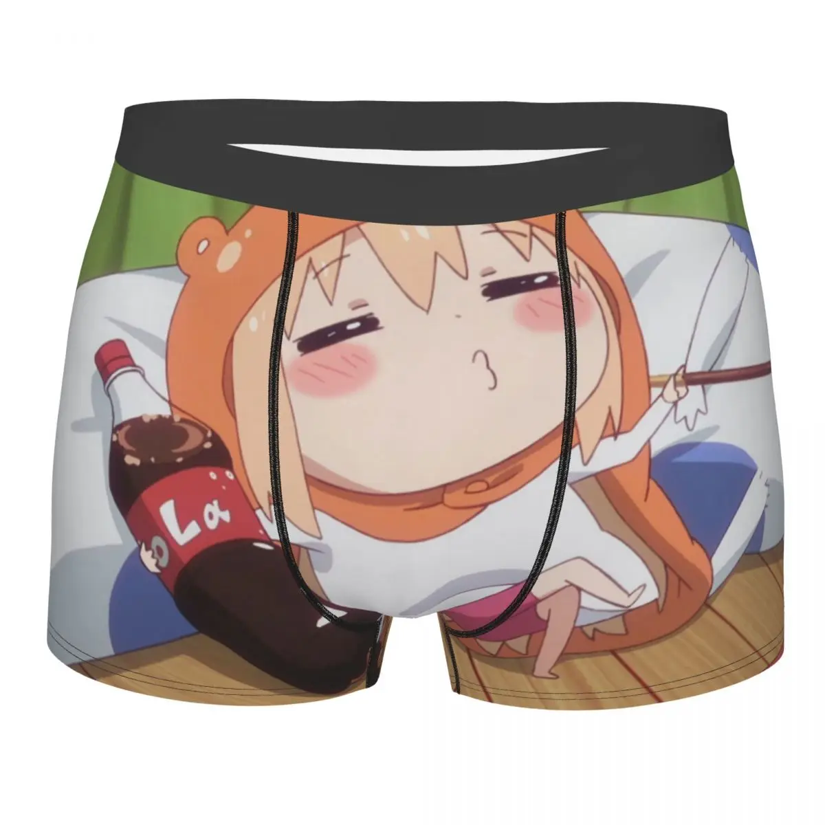 

Holding A Cola Men Boxer Briefs Underwear Himouto Umaru Chan Taihei Doma Funny Manga Highly Breathable Sexy Shorts Gift Idea
