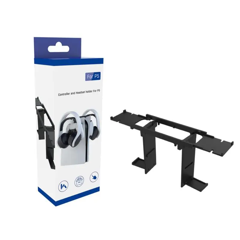 

Подставка для хранения игрового контроллера для Ps5, складная подвесная стойка для хранения, простая в использовании, экономия места, кроншт...