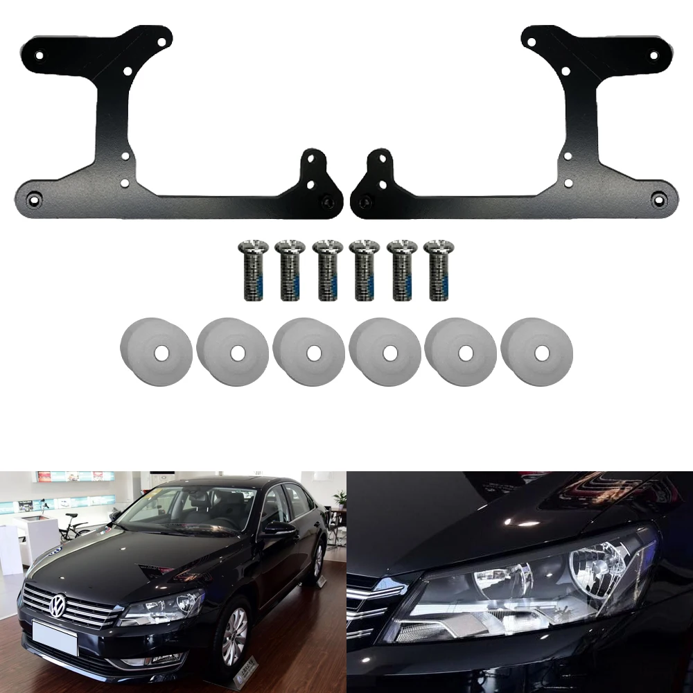 Адаптер для стайлинга автомобиля Taochis кронштейн фар Volkswagen Passat 2011-2015 (галогенный)