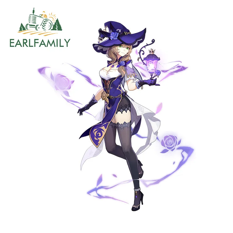 

EARLFAMILY Genshin Impact Lisa автомобильная наклейка автомобильные аксессуары наклейка виниловая индивидуальная украшение для зеркала заднего вида для ноутбука