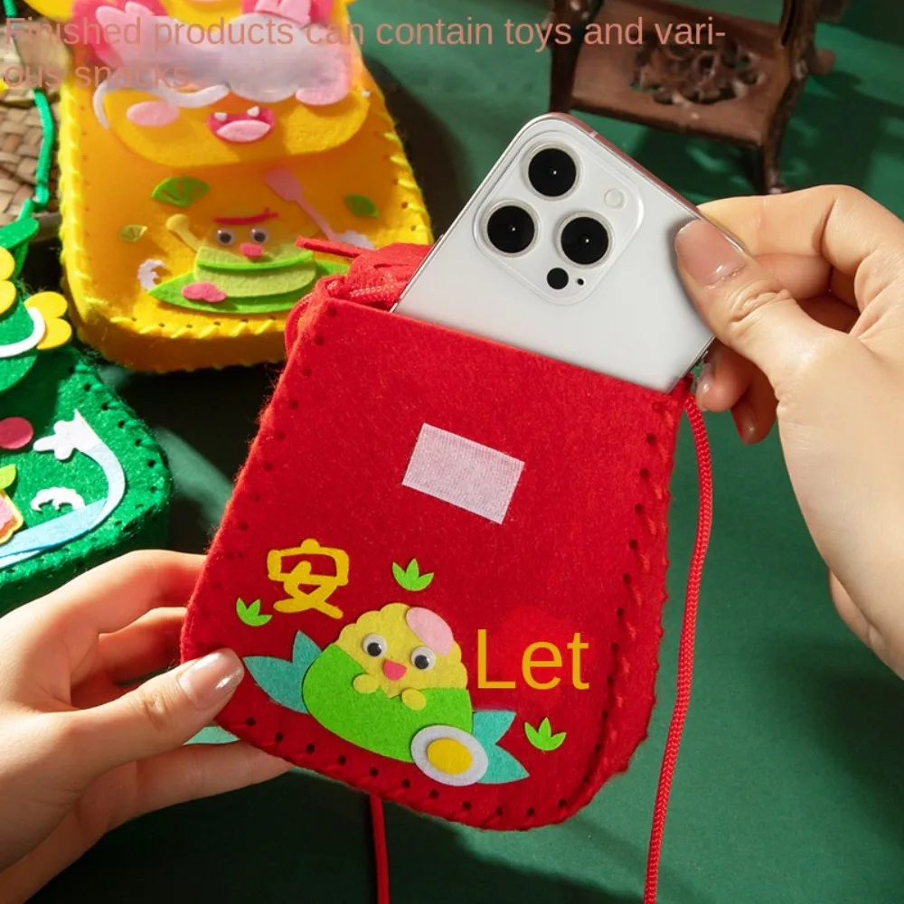 Нетканая ткань с рисунком дракона Hnadbag китайский зодиак подвесным шнурком