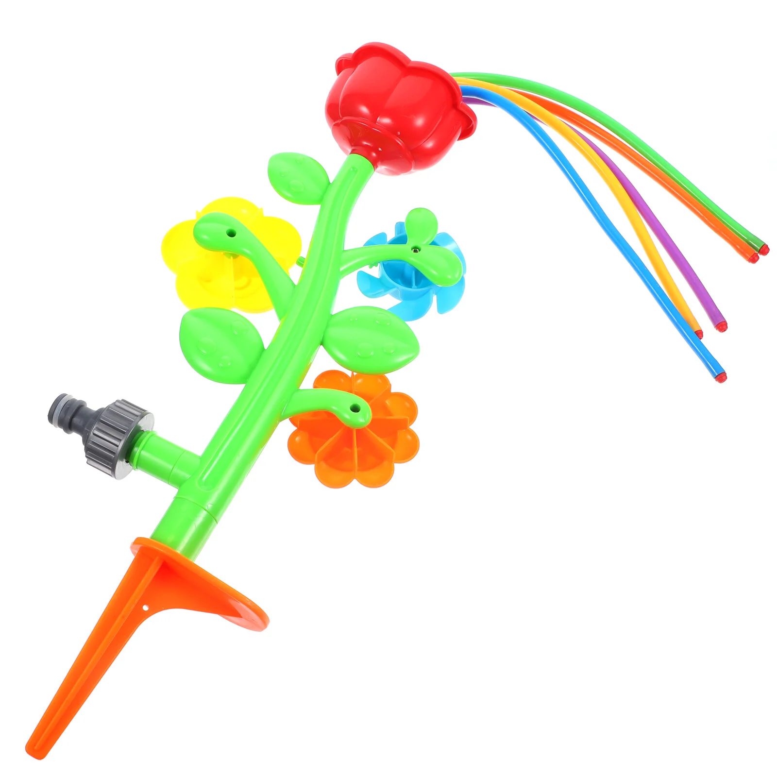 

Lip Gloss Flower Sprinkler Water Game Toy Outdoor Spray Rotatable Swirl Toddler