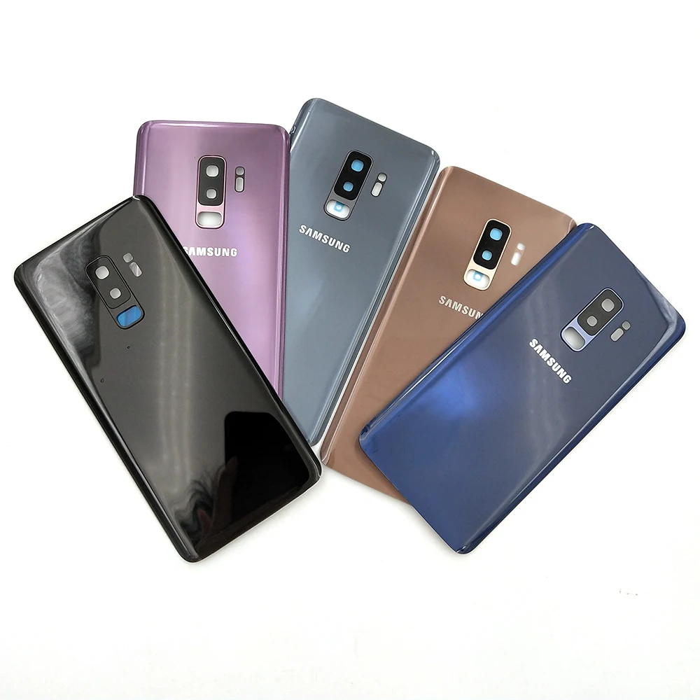 Для SAMSUNG Galaxy S9 G960 SM-G960F + Plus G965 SM-G965F стеклянная задняя крышка батарейного отсека