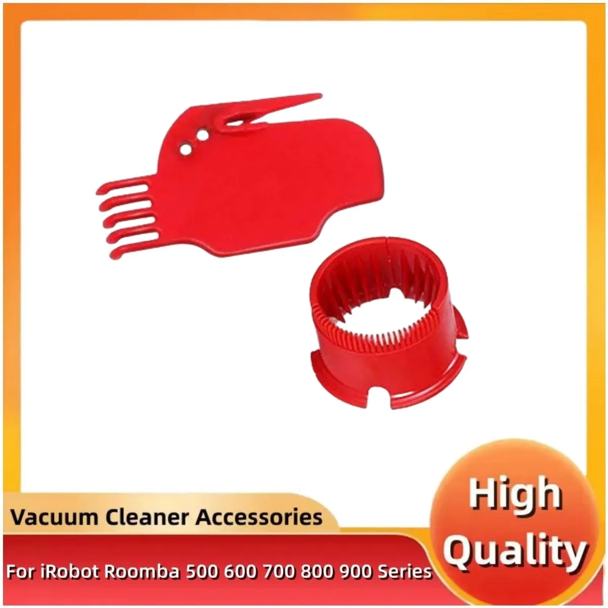 

Круглая щетка с подшипником, плоская красная ударная щетка для iRobot Roomba 500, 600, 700, 800, 900 серии, аксессуары для чистки волос, инструмент для чистки