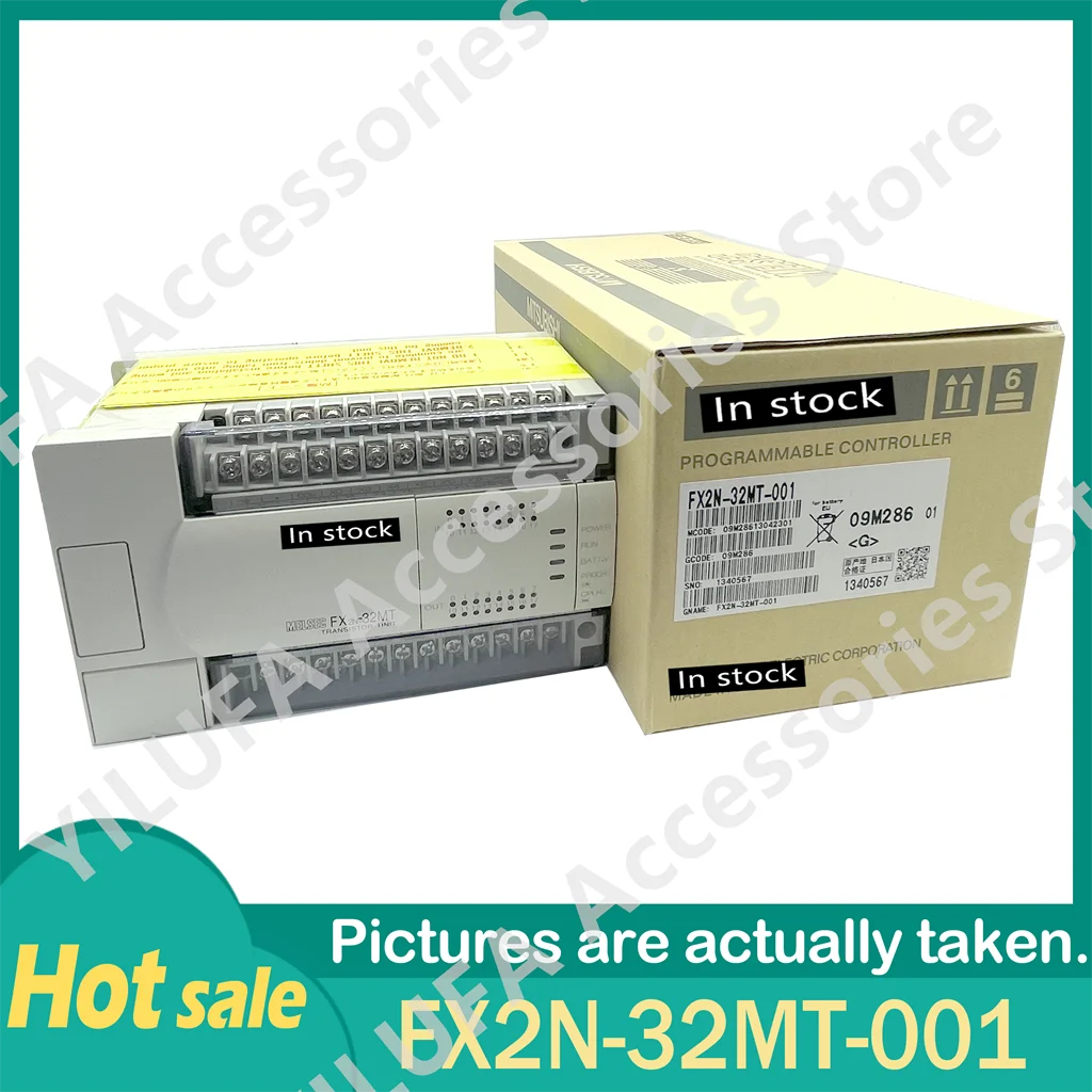 

Original FX2N 32MR 001 FX2N 32MT 001 Module 100 - 240VAC 32 Points Programmable Controller New in Box