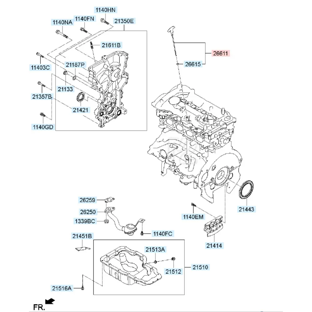 Датчик уровня масла в сборе для ELANTRA AVANTE i30 i40 ix35 TUCSON KONA SONATA HYBRID VELOSTER 266112E021 26611-2E021 (art.: 3920c2f059d07) - 3920c2f059d07