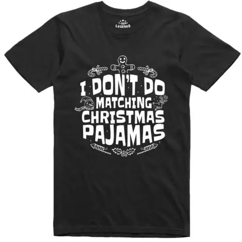 Забавная Рождественская Футболка I't Do Christmas Pajamas стандартный размер
