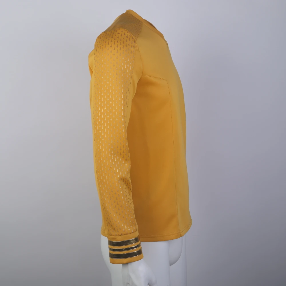 Star Strange New Worlds Trek Pike Gold Uniforms Starfleet Red Blue Top Shirts Cosplay Costume Halloween ST Accessories