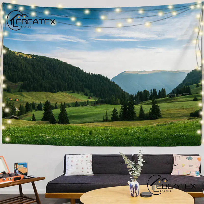 

Weed Tapestry Wall Hanging Beautiful Landscape Design 3D Digital Printing Home Decor Living Room and Bedroom Tapestry Aesthetics