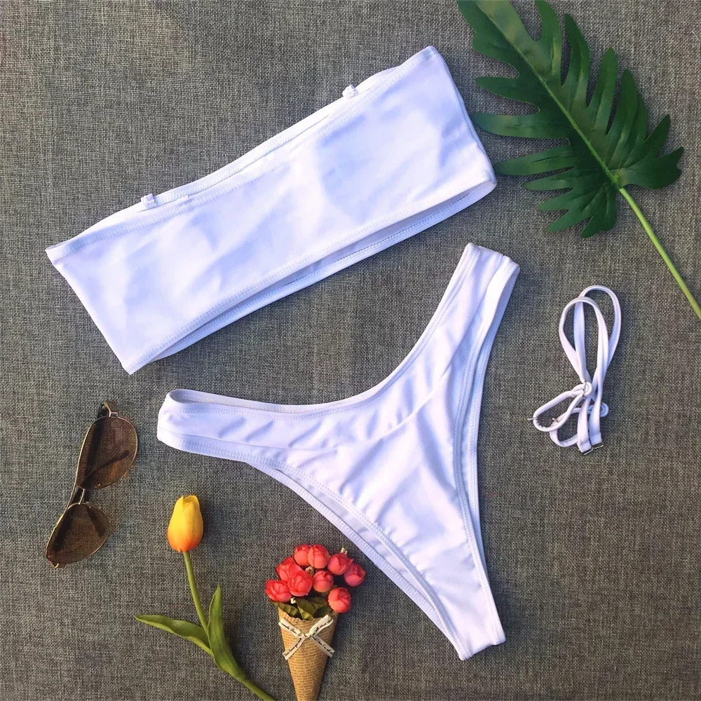 Бикини с принтом дракона купальник-бандо купальник для отпуска женские пляжные