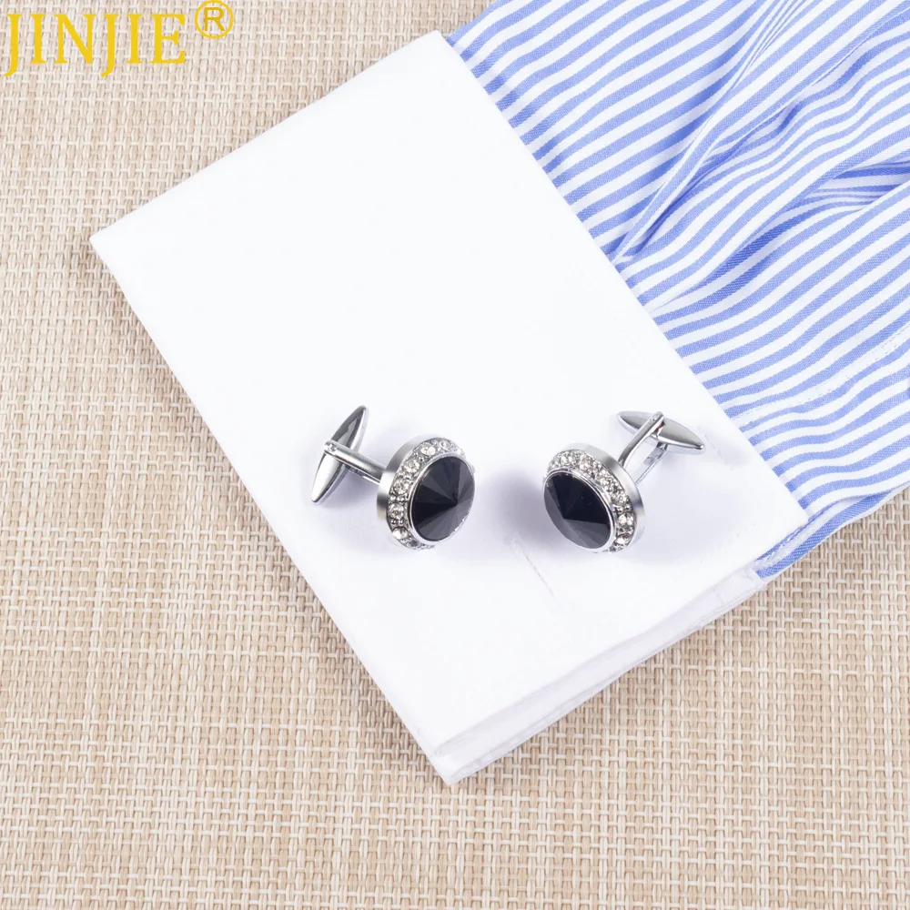 Новинка мужские французские запонки круглые красные и синие стандарта AliExpress