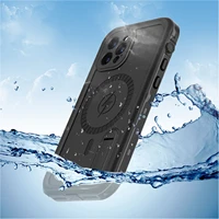 ip68 waterproof heavy duty shockproof cases for iphone 13 pro max cover built in screen protector with kickstand magnetic case