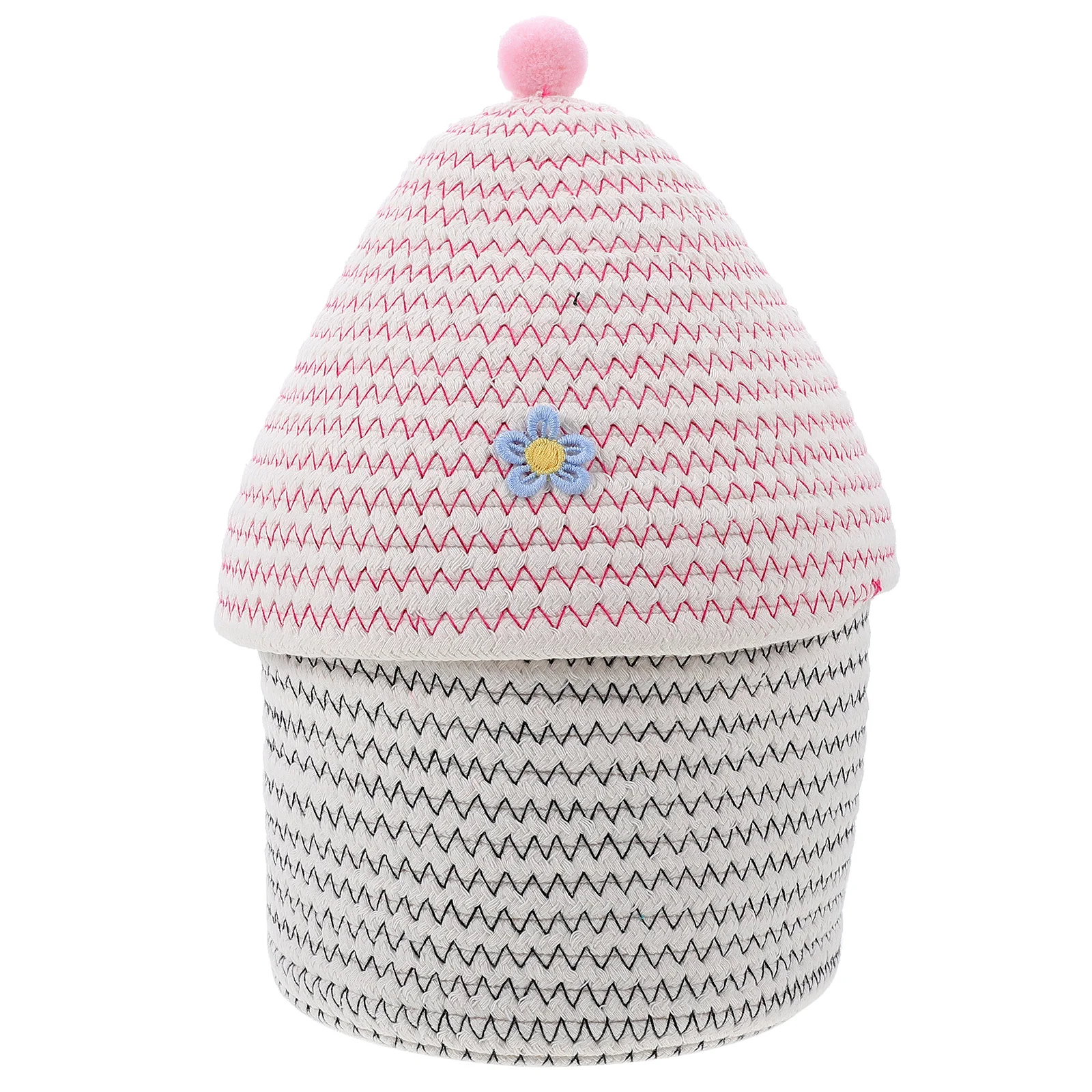 

Basket Storage Baskets Woven Rope Organizing Toy Sundries Container Organizer Toys Weaving Holder Nursery Kids Cotton Bedroom