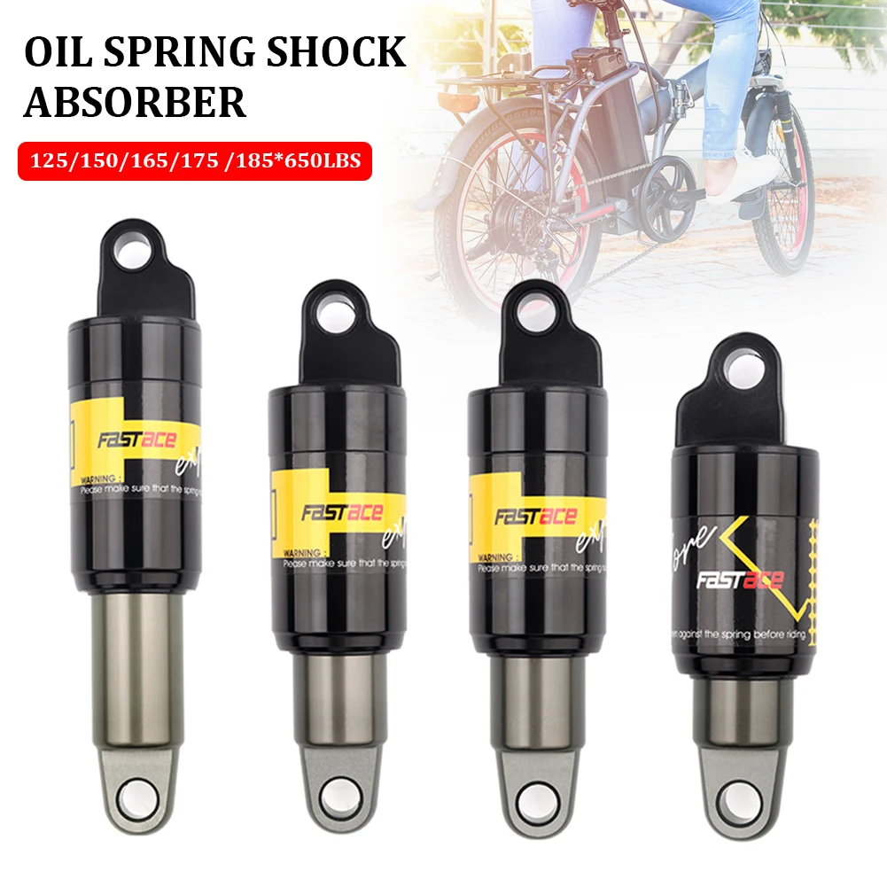 

1PC 185mm * 650 lbs Oil Spring Shock Absorber For MTB Bike Rear Shock AbsorberE-Bikes Electric Scooters Bicycle Part 125 * 44mm