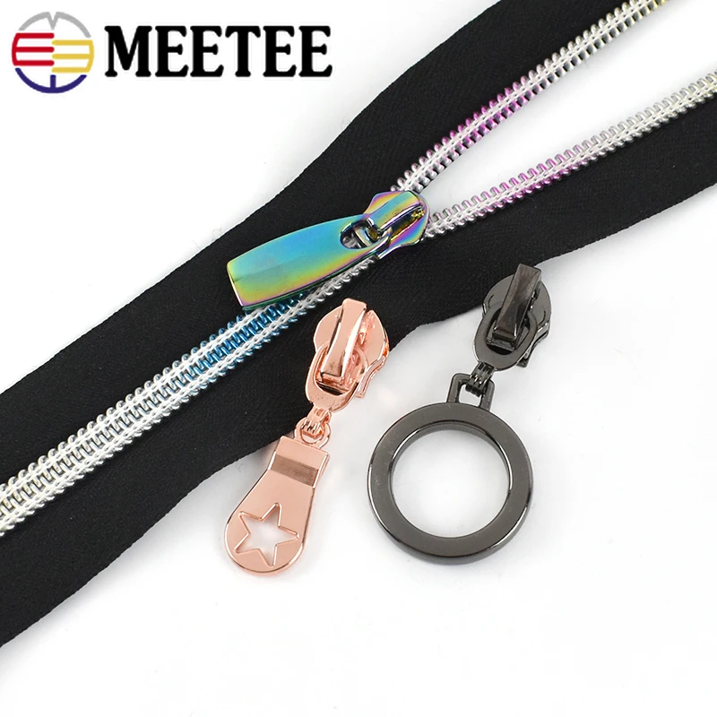 10/30 шт. Модные 5 # слайдеры на молнии для нейлоновых молний Сумка Одежда головки