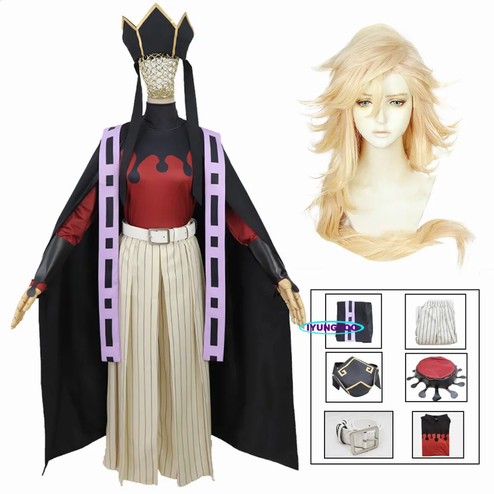

Anime Demon Slayer Douma Cosplay Costume Kimetsu no Yaiba Clothes Cloak