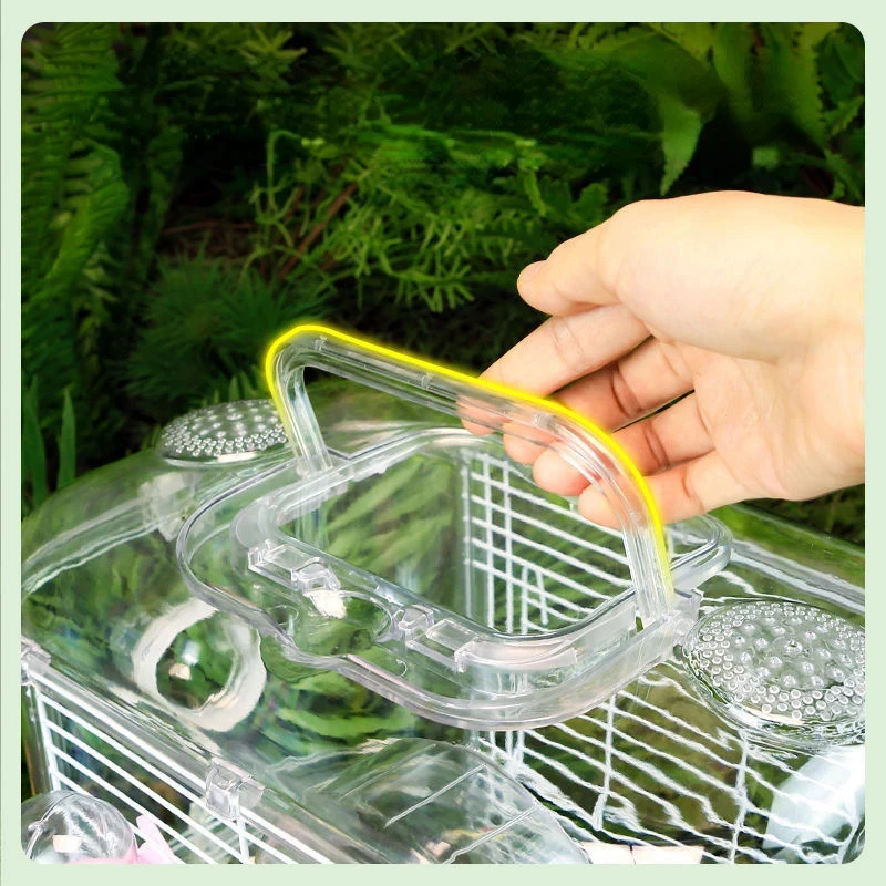 Клетка для хомяка 2-этажный роскошный дом домашних животных портативная мышь