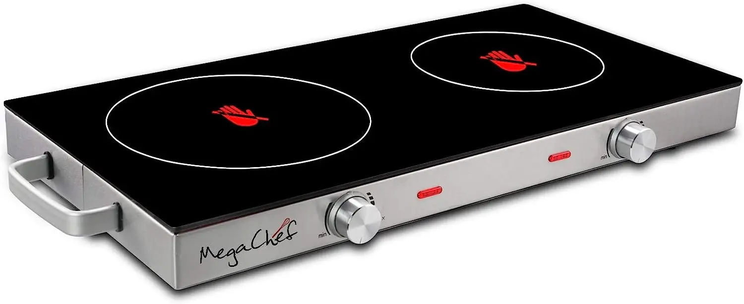 

Infrared Double Cooktop, 25 Inch, Black