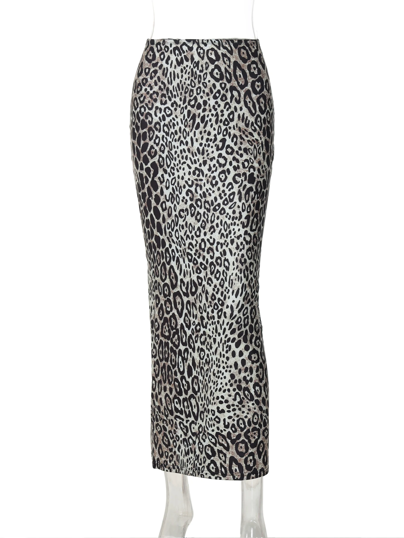 Hawthaw женские 2024 лето-осень длинные юбки с леопардовым принтом и высокой талией