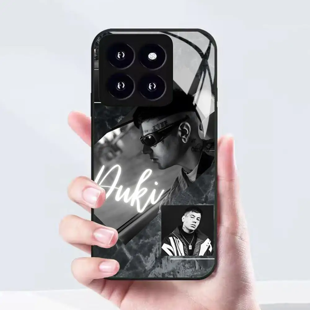 Фото Модный чехол для телефона Duki R-rapper для Xiaomi 17 15 14 13 12 Mi 11 X T Ultra Pro Lite 5G, черный, стеклянный №5