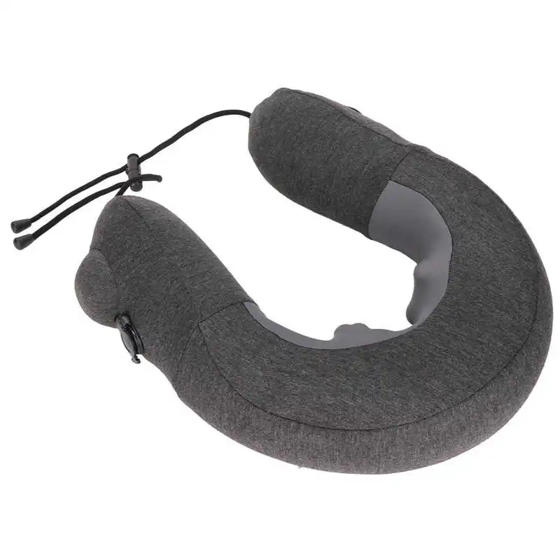 

Massage U Shape Pillow Relax Inflatable Pillow Prevent Cervical Strain with Storage Bag for Office