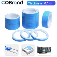 5-10-25M Roll Length 8/10/12/20/25/40mm Width Thermal Conductive Tape Double Side Adhesive tape for Chip PCB LED Strip Heatsink