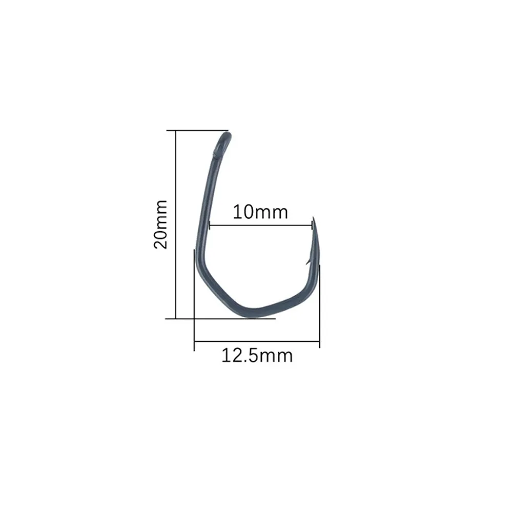 

10pcs Fishing Hooks Teflons Professional Fish Hook Barb With Ring Fishing Gear Supplies Fish Accessories Pesca Tackle