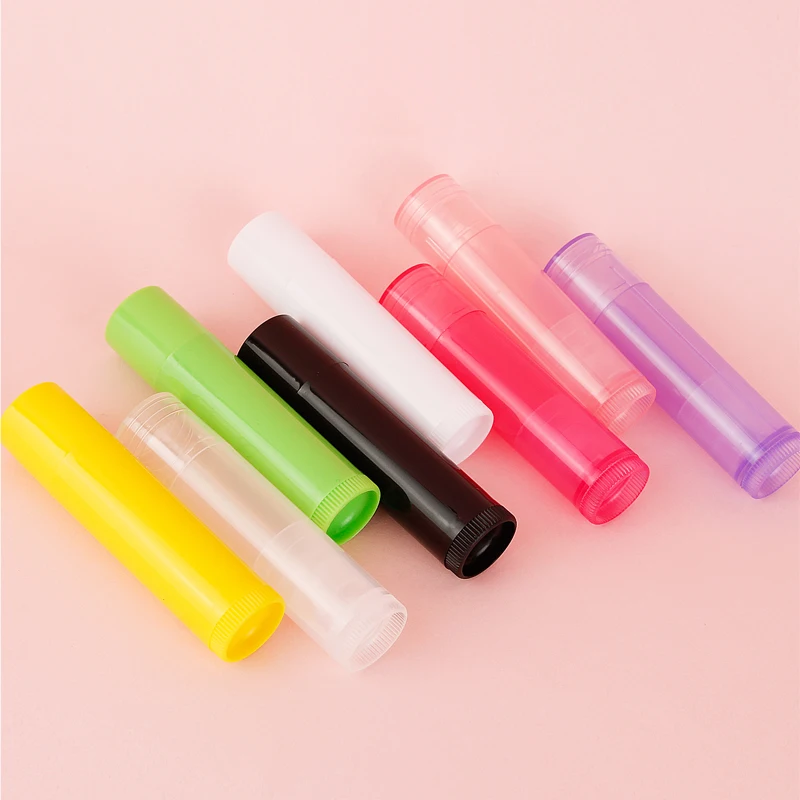 

50Pcs/pack 5ml Lip Balm Tube Empty Cosmetic Organizer Lipstick Jars Balm Lip Gloss Tubes Container for Travel Makeup Bottles