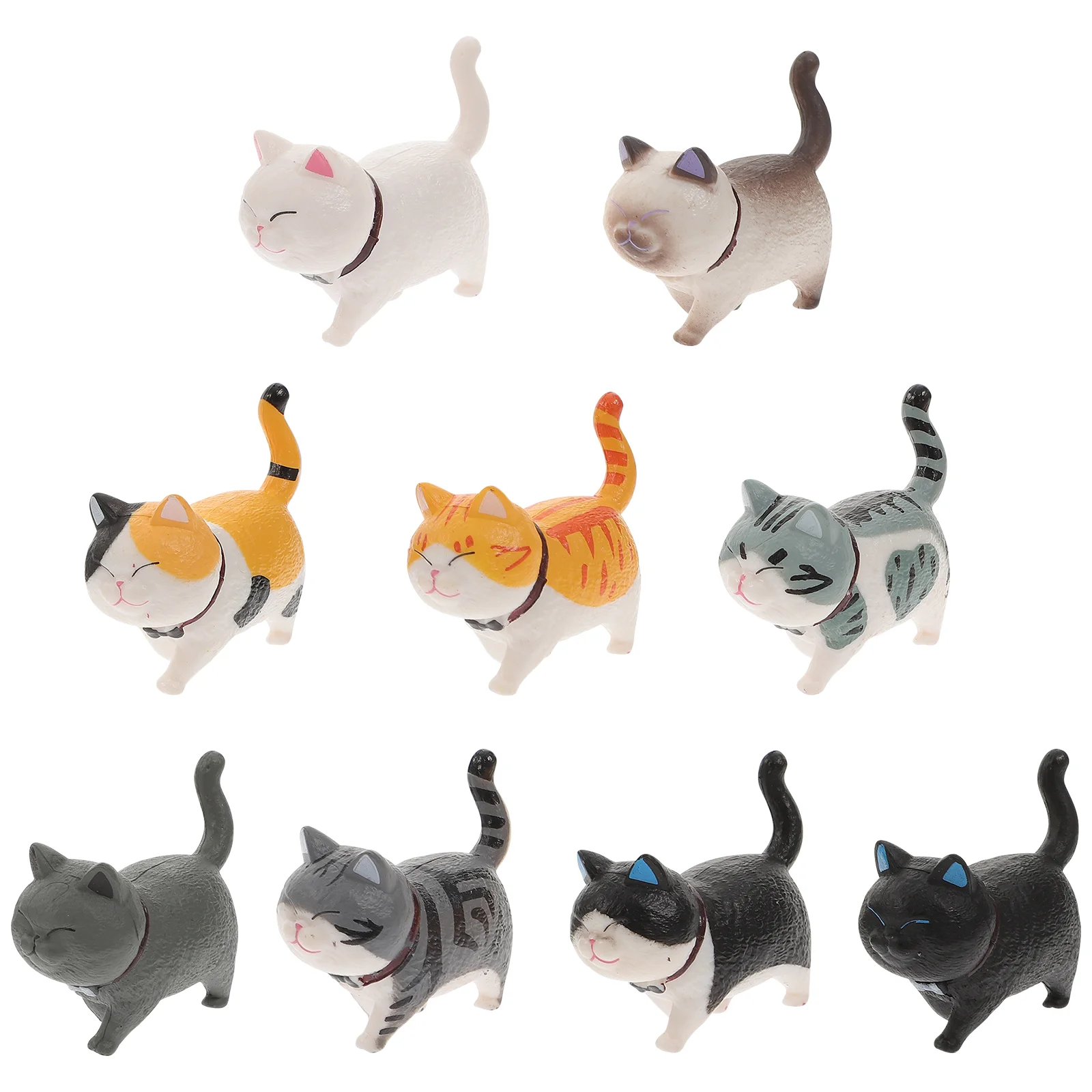 

Cat Mini Miniature Animal Figurines Statue Landscape Cake Kitten Figures Micro Figurine Toys Figure Garden Decoration Decor