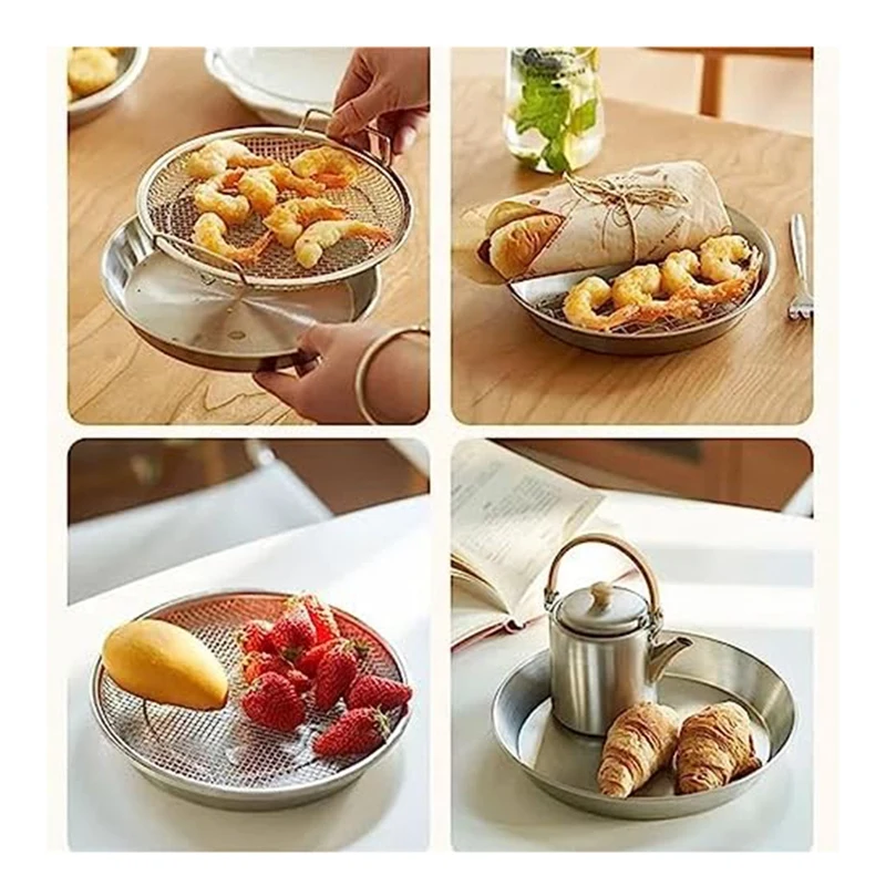 2 шт. фильтр для остатков масла жарки из нержавеющей стали слива ушей артефактный