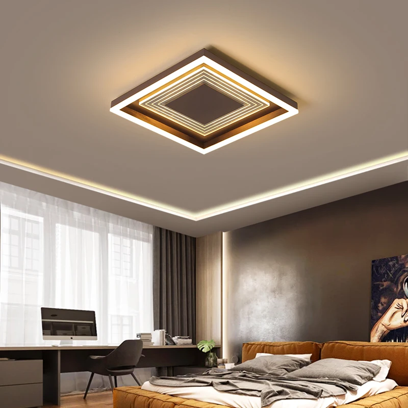 

Светодиодный современные люстры для спальни фойе Кабинета круглые квадратные роскошные лампы домашний декор Освещение AC 90-260V