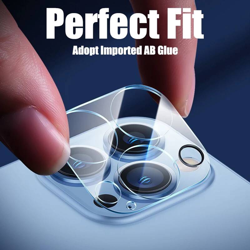 4PCS Full Cover Luxury Back Camera Lens for IPhone 13 12 11 Pro Ma XR XS MAX Mini  Screen Protector Original Lens Tempered Glass