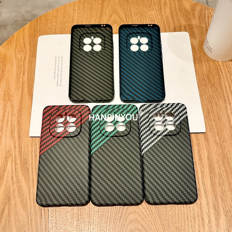 Фото Ультратонкий матовый чехол из углеродного волокна для ПК для Honor GT Pro Power X9c Smart 400 Lite, защита от отпечатков пальцев, жесткий чехол для камеры №4
