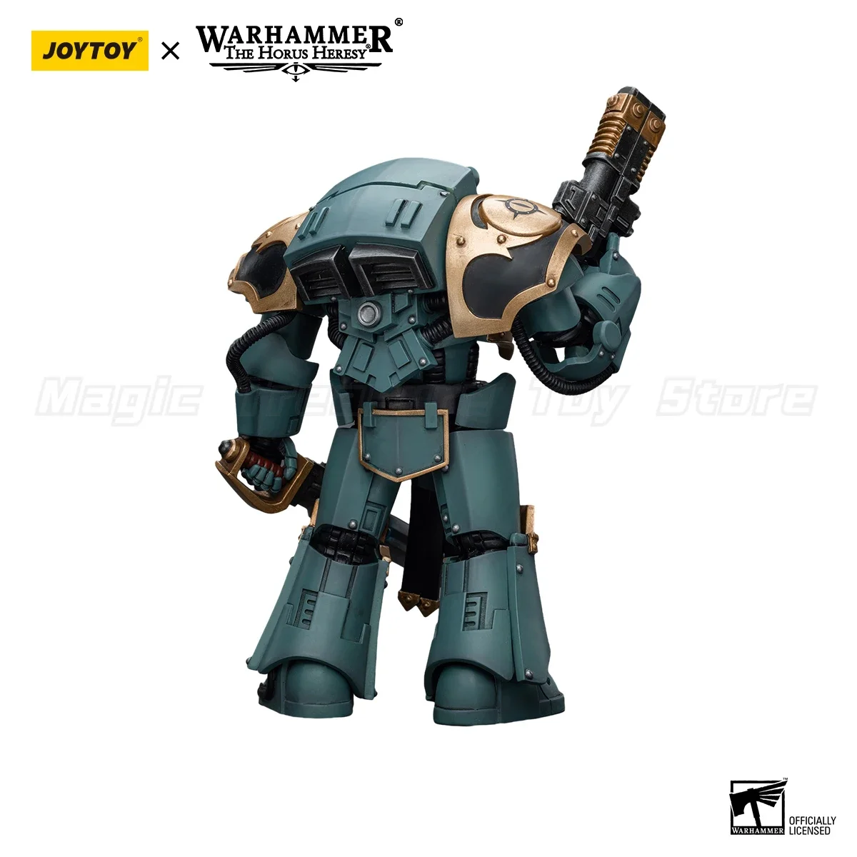 В наличии: JOYTOY Warhammer 40K Sons of Horus Tartaros Terminator Squad Sergeant с Volkite Charger и Power Sword, фигурка 118 масштаба. (art.: 3920dbd52b20a) - 3920dbd52b20a