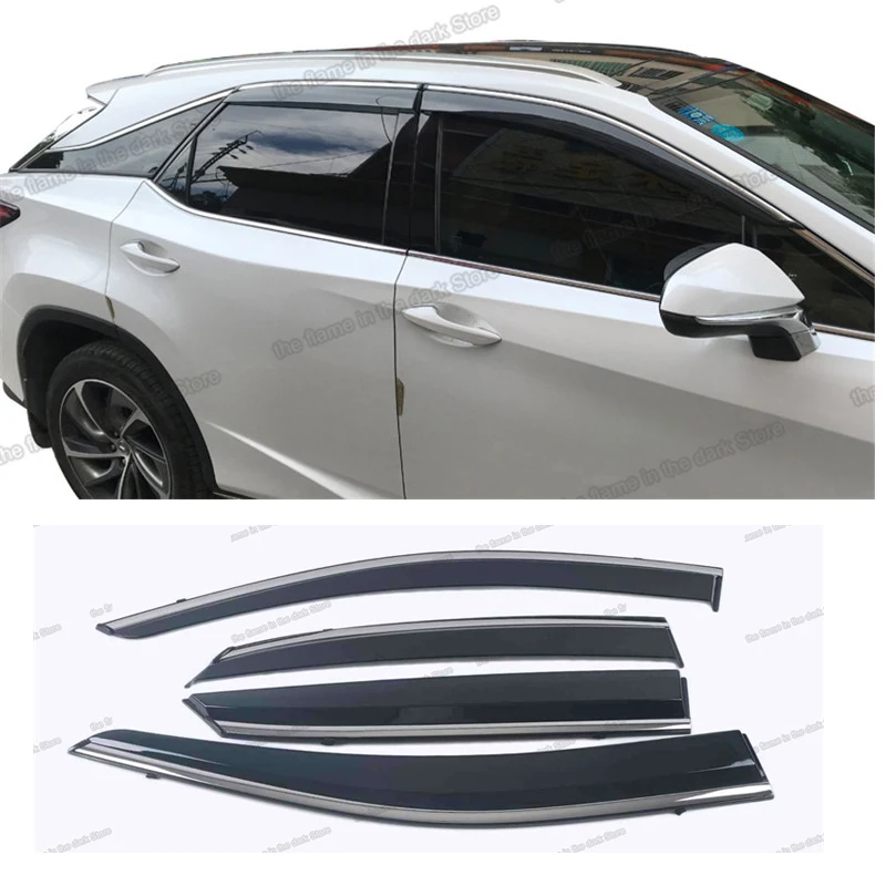 

acrylic car window rain shield visor door for lexus rx rx200t rx350 rx450h 2015 2016 2017 2018 2019 2020 2021 accessories guard