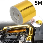 5 м огнестойкая самоклеящаяся Тепловая волоконная лента сброс изоляционная лента выхлоп теплообмотка катушка теплозащитная лента