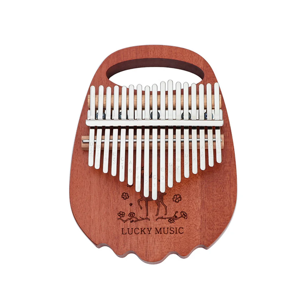 

17-key Thumb Piano Wooden Finger Piano Handmade Traditional Musical Instrument for All Ages