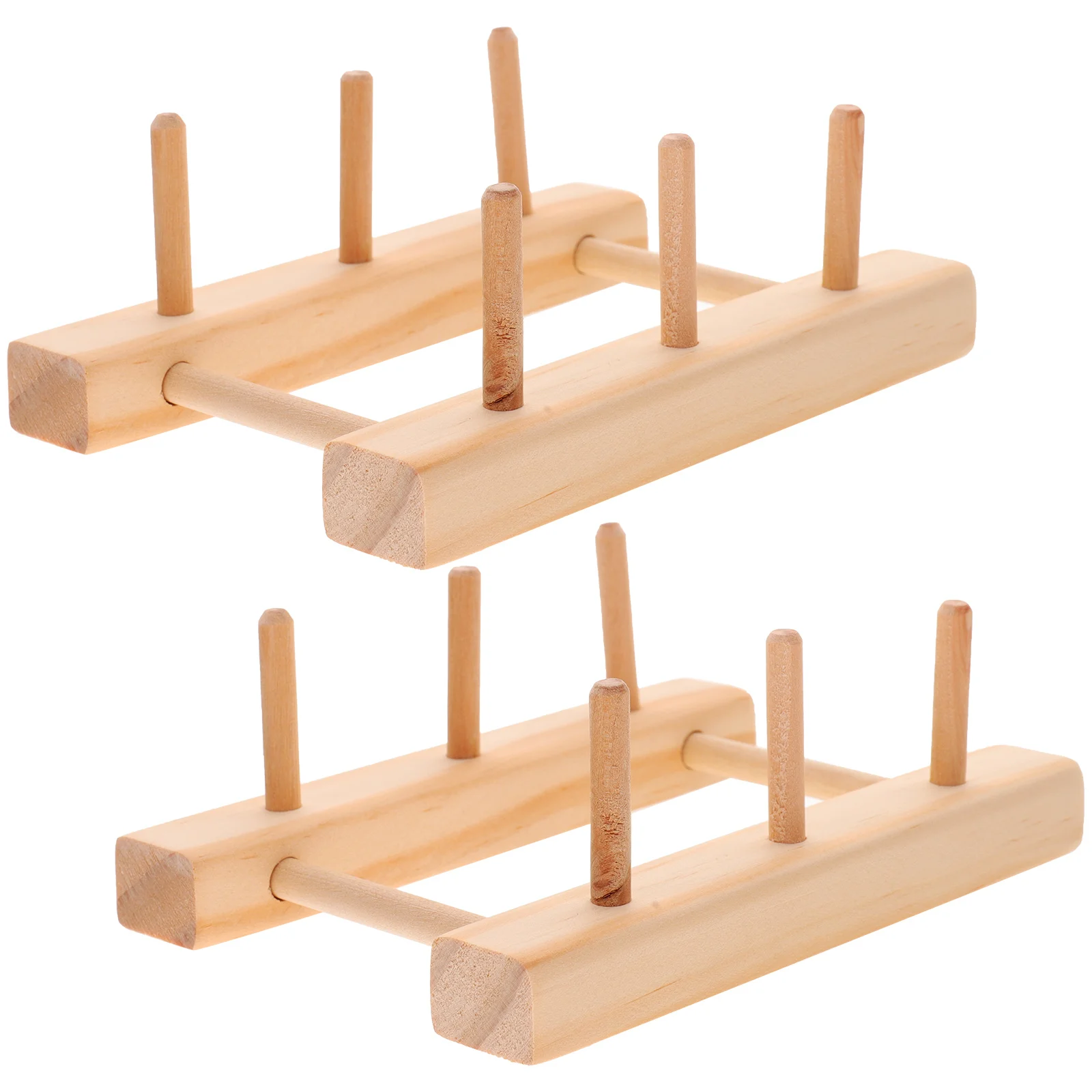 

Thread Rack Holder Spool Embroidery Sewing Storage Wooden Diy Stand Organizer Wood Bobbins Floss Line Organizing Braiding Hair