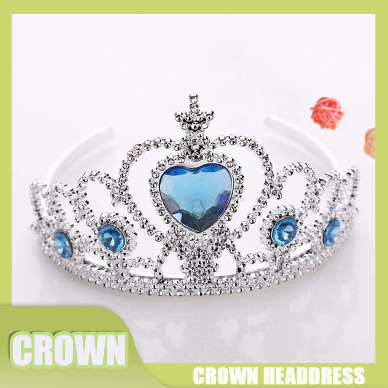 New Princess Crown Headwear Hair Ornament Baby Girls Fashion Plastic Hair Accessories Children Kids Photo Prop Headband