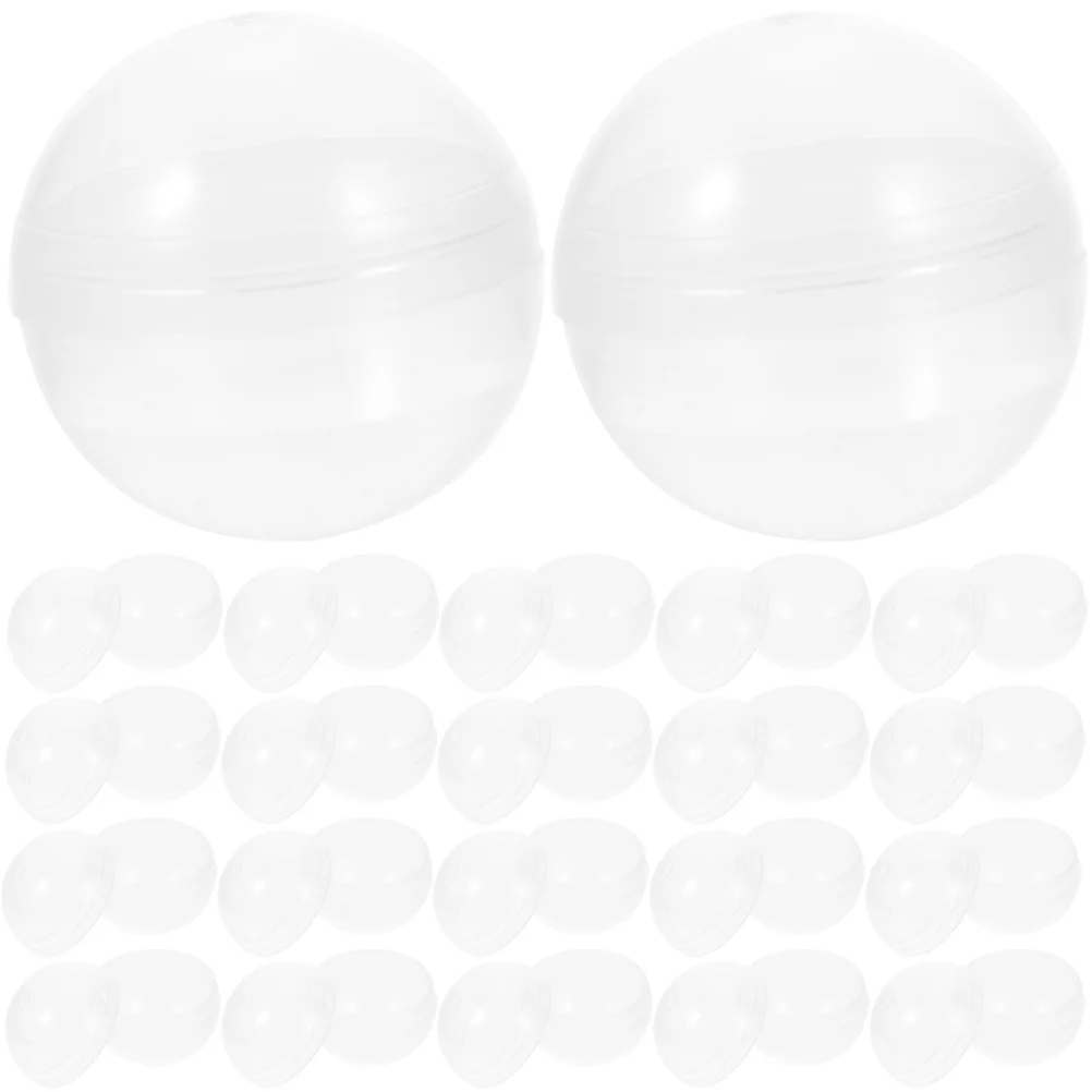 

50 pcs Vending Machine Empty Capsules Toy Vending Machine Round Clear Capsules