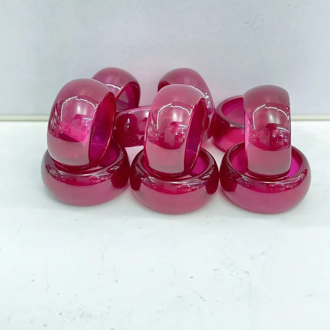 Романтическое роскошное высококачественное кольцо Ruby couple Из Натурального