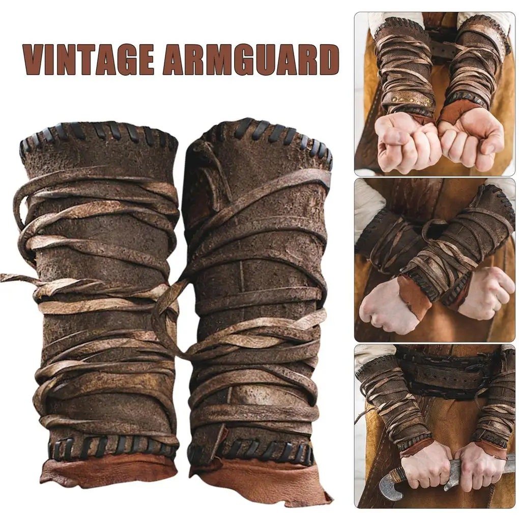 

1 Pair Arms Guard Guarding Bracers Multipurpose Vintage Style Protection