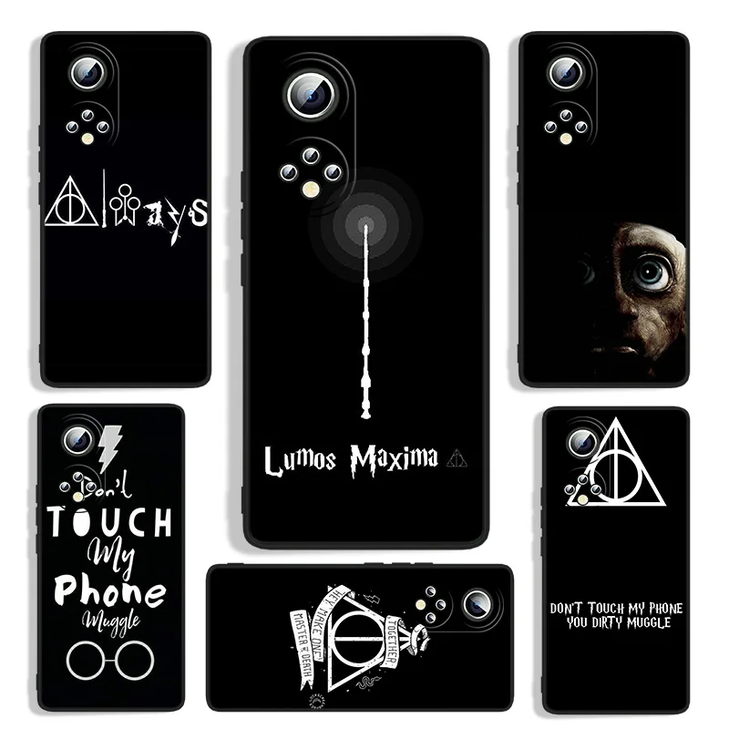 

H-Harry P-Potter Phone Case For Huawei Honor 70 60 SE 50 X30 X8 30S 30i V20 20S 10i 10X Pro Plus Lite Black Cover