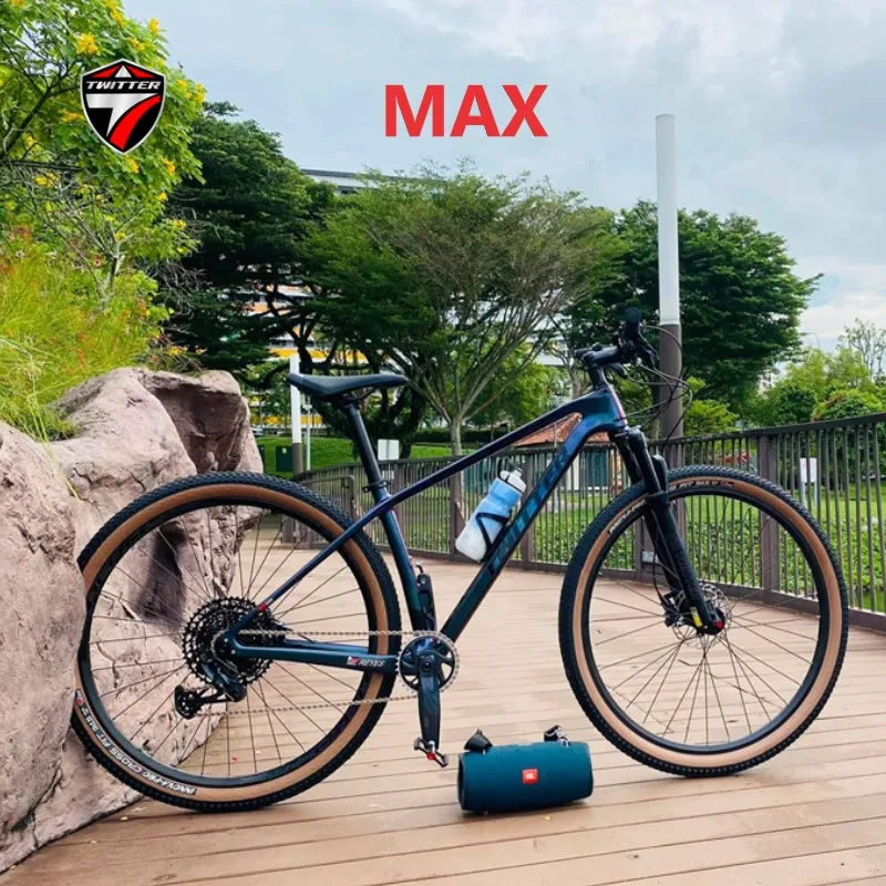 

TWITTER Full Color Change Warrior SLX M7100-12S Disc Brakes XC Class 27.5/29" Downhill T900 Carbon Fiber Mountain Bike Bелосипед